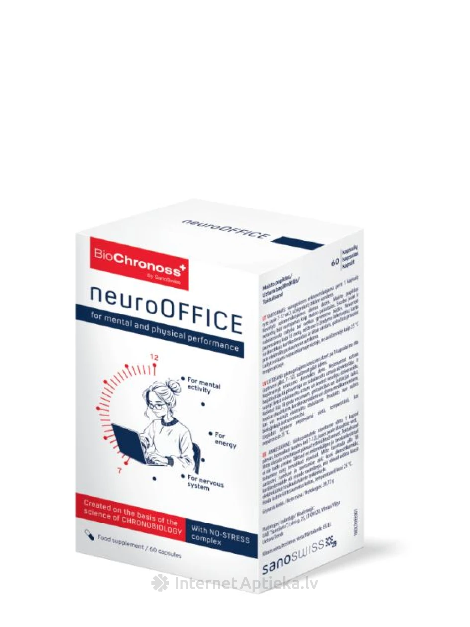 BioChronoss kapsulas NeuroOffice, 60 gb. | internetaptieka.lv