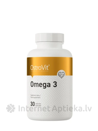 OstroVit Omega3 kapsulas, 30 gb. | internetaptieka.lv