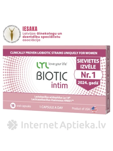 LYL BIOTIC intim, 15 kapsulas | internetaptieka.lv
