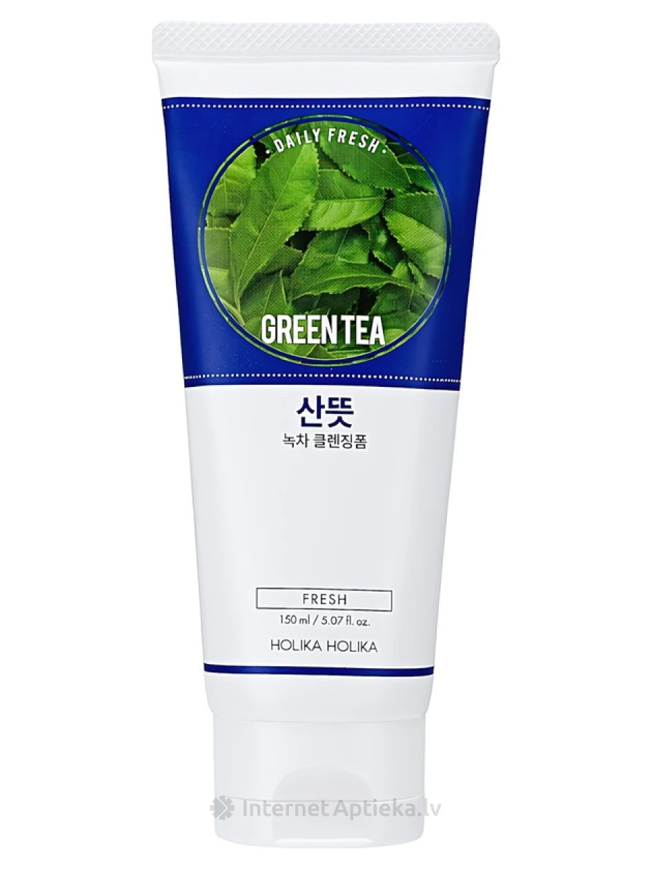 Holika Holika Daily Fresh Green Tea Очищающая пенка, 150 мл | internetaptieka.lv