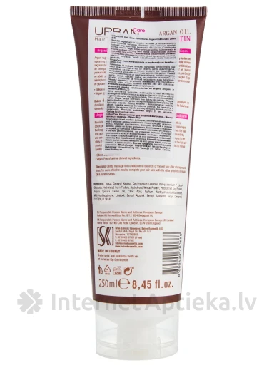Urban Care кондиционер для волос, аргановое масло и кератин, 250 мл | internetaptieka.lv
