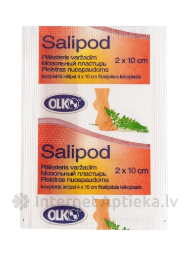 Salipod пластырь от мозолей, 2 см х 10 см | internetaptieka.lv