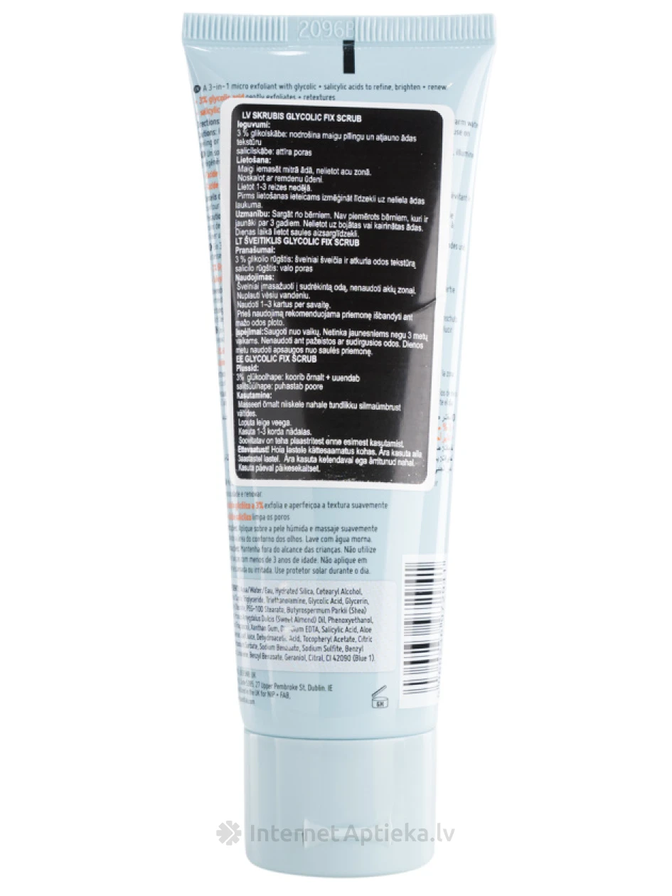 NIP+FAB Glycolic скраб для лица, 75 мл | internetaptieka.lv