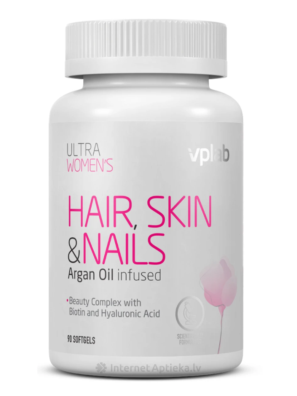 VPLAB Ultra Women’s Hair,Skin & Nails, 90 mīkstās kapsulas | internetaptieka.lv