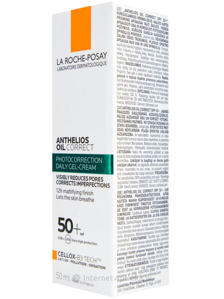 La Roche Posay Anthelios taukainai sejas ādai SPF 50+, 50 ml | internetaptieka.lv
