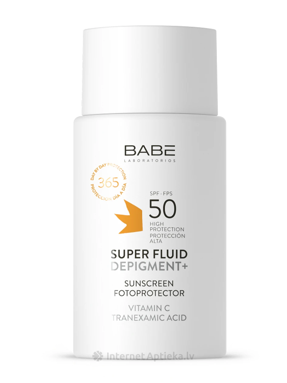 Babē SUN SPF50+ DEPIGMENT+ Super fluīds, 50 ml | internetaptieka.lv