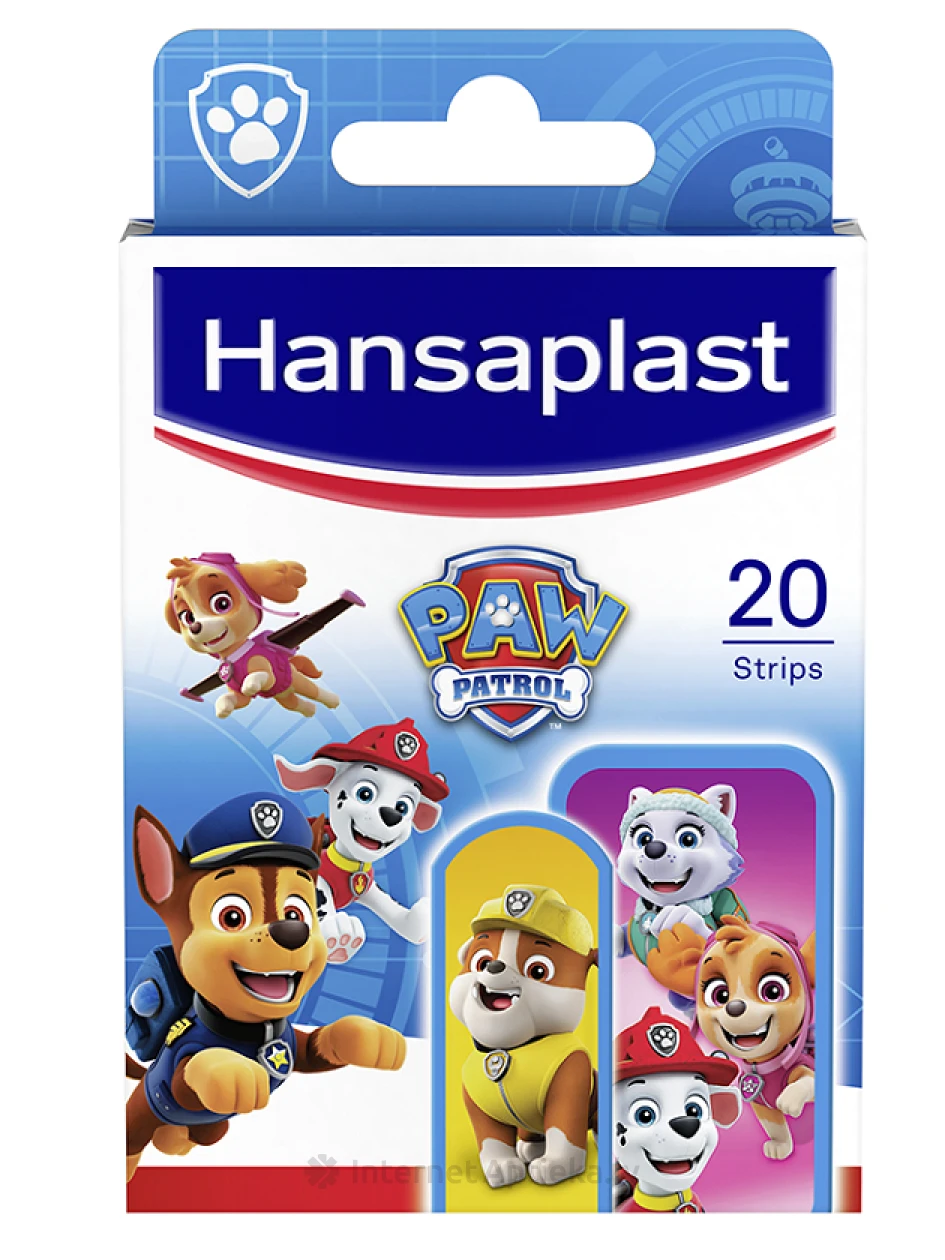 Hansaplast Paw Patrol plaastrid, 20 tk. | internetaptieka.lv