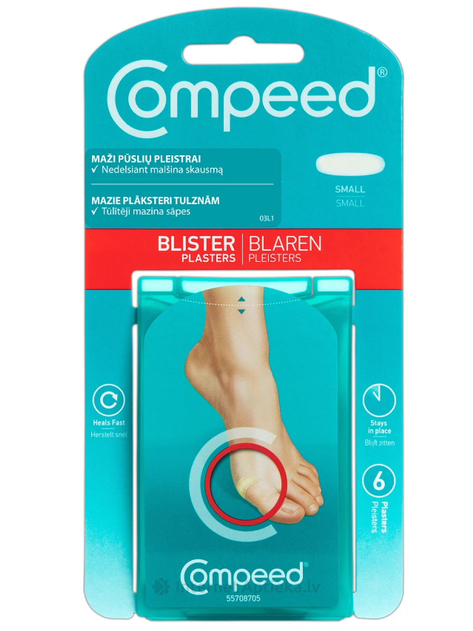 Compeed villiplaaster väike, 6 tk. | internetaptieka.lv