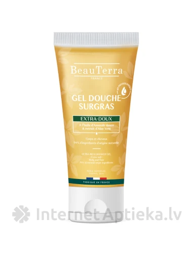 BeauTerra гель для душа, сладкий миндаль и алоэ, 200 мл | internetaptieka.lv