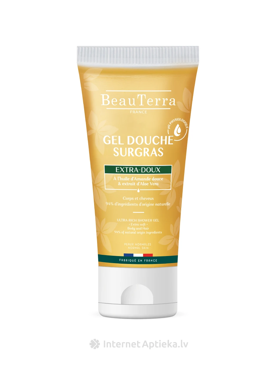 BeauTerra Sweet Almond – Aloe Vera dušigeel, 200 ml | internetaptieka.lv