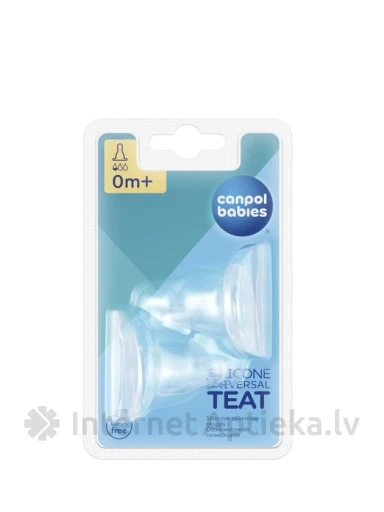 Canpol pudeļu knupis silikona apaļš 0+mēn 2 gb., 2 gb. | internetaptieka.lv