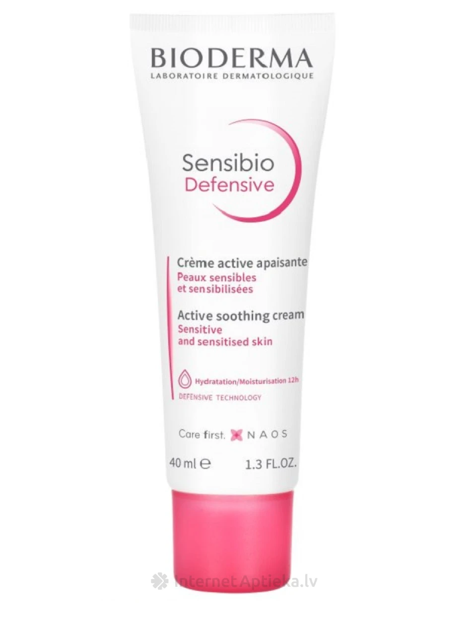 Bioderma Sensibio Defensive успокаивающий крем, 40 мл | internetaptieka.lv