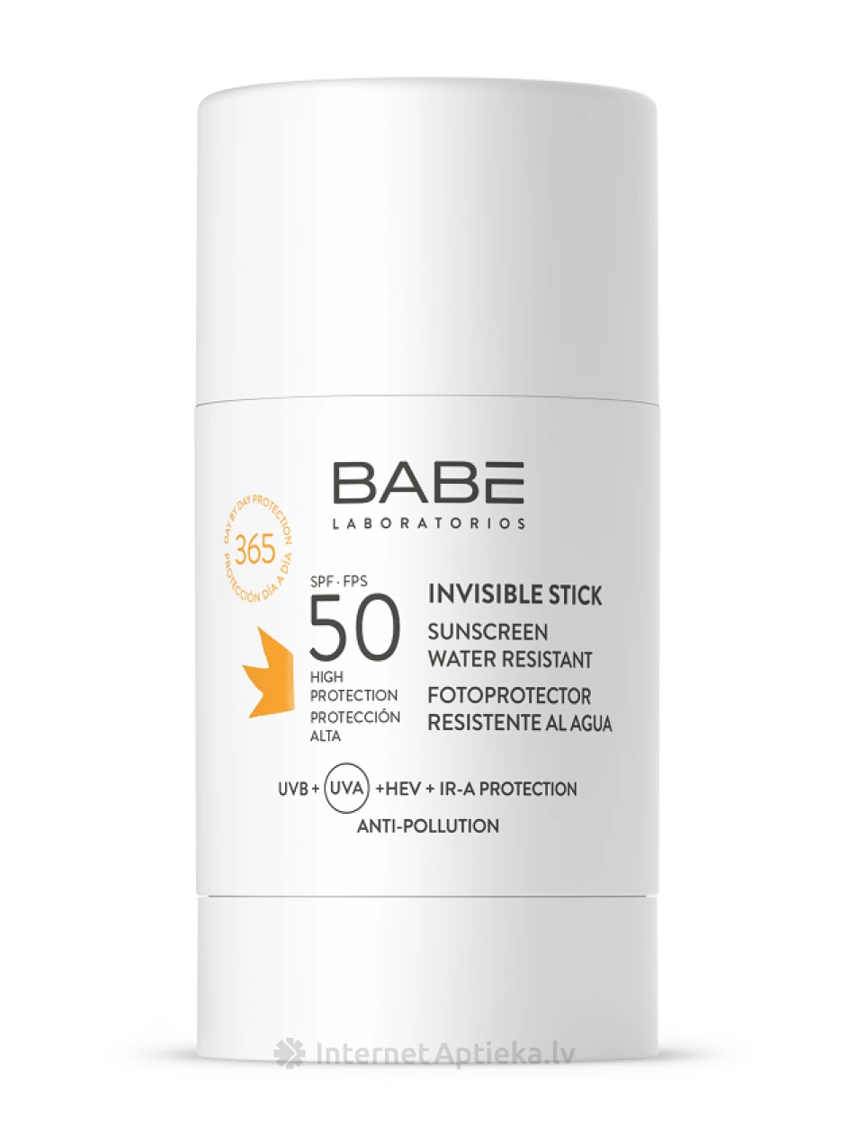 Babē SUN SPF50+ zīmulis aizsardzībai sejai invisible stick, 20 g | internetaptieka.lv