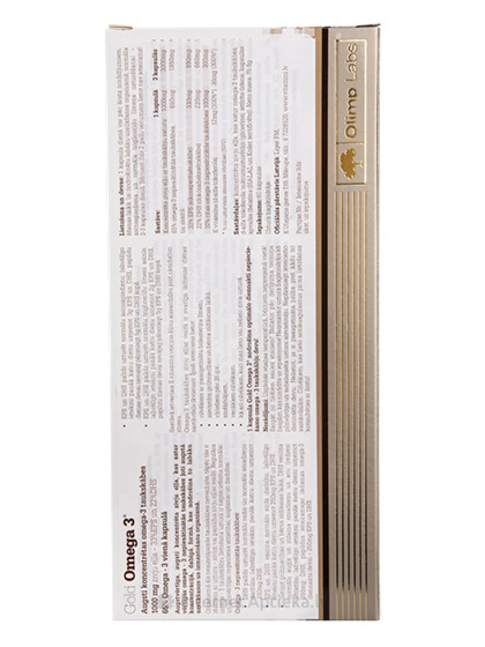 Olimp Labs Gold Omega-3 1000 мг, 60 капсул | internetaptieka.lv