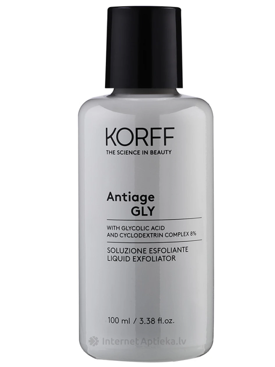 KORFF ANTIAGE GLY vedel koorija kõikidele näonahatüüpidele, 100 ml | internetaptieka.lv