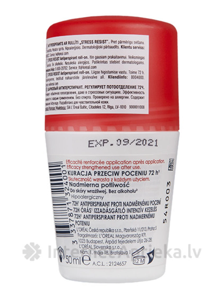 Vichy stress resist dezodorants-antiprespirants, 50 ml | internetaptieka.lv