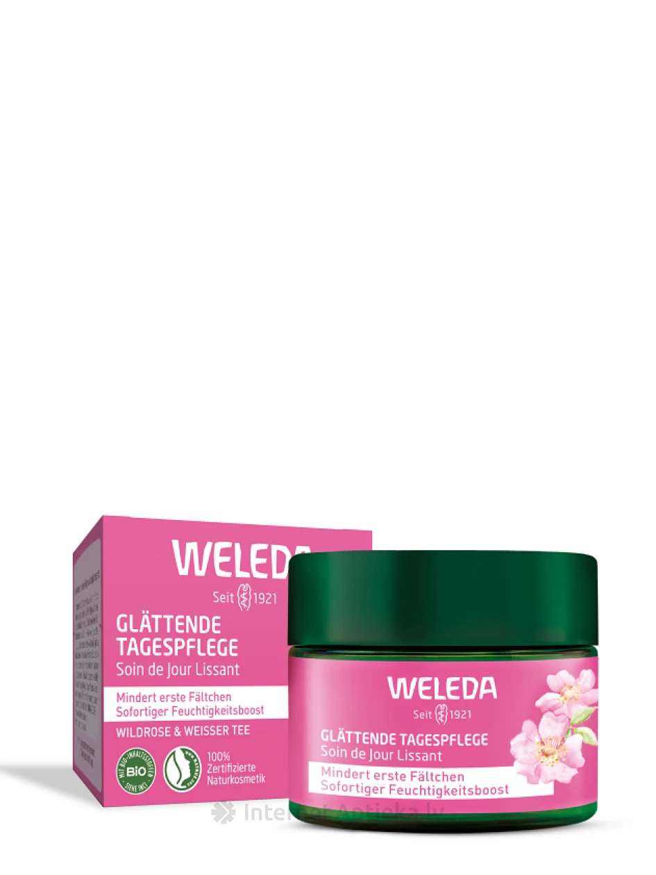 Weleda Wild Rose & White Tea silendav päevakreem kõikidele nahatüüpidele, 40 ml | internetaptieka.lv