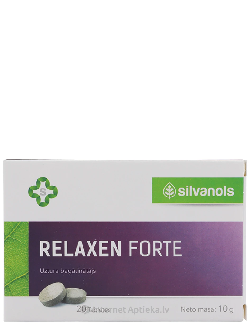 Silvanols Relaxen Forte, 20 tabletes | internetaptieka.lv