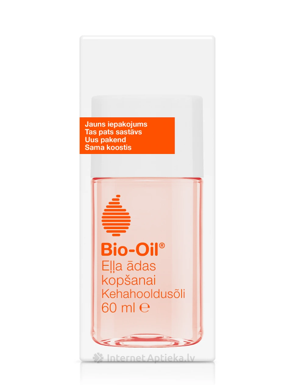 Bio-Oil ādas kopšanas līdzeklis - pret strijām un rētām, 60 ml | internetaptieka.lv