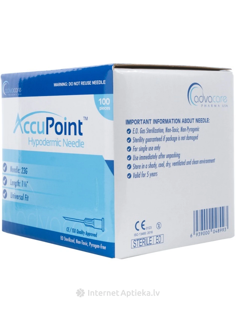 AccuPoint Adata injekciju, 100 gb. | internetaptieka.lv