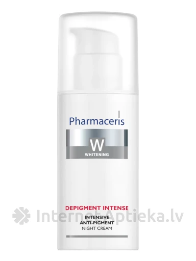 Pharmaceris W DEPIGMENT INTENSE pigmentāciju mazinošs nakts krēms, 50 ml | internetaptieka.lv