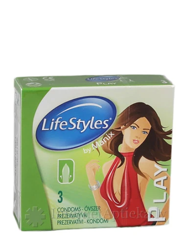 Kondoomid LifeStyles Play, 3 tk. | internetaptieka.lv