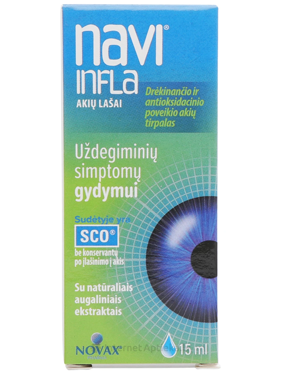 NaviInfla глазные капли, 15 мл | internetaptieka.lv