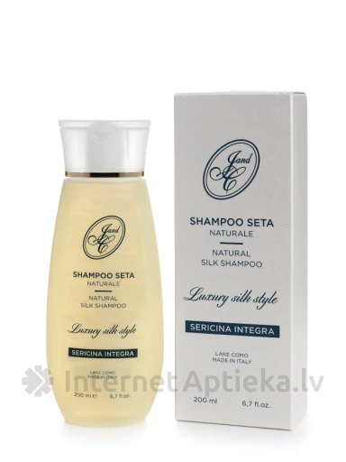 J.And.C. Cosmetici - LAKE COMO NATURAL восстанавливающий, глубоко увлажняющий шелковый шампунь, 200 мл | internetaptieka.lv