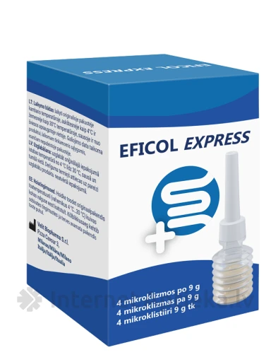 EFICOL EXPRESS mikroklizma, 4 gb. | internetaptieka.lv