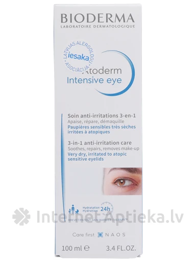 BIODERMA Atoderm Intensive krēms plakstiņu ādai, 100 ml | internetaptieka.lv