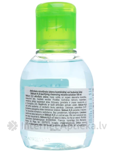 Bioderma Sébium H2O мицеллярная вода, 100 мл | internetaptieka.lv