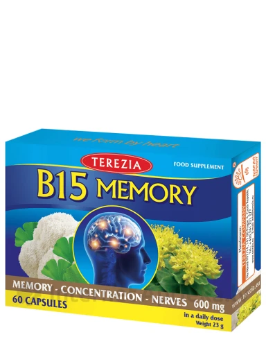 Terezia B15 Atmiņa, koncentrēšanās un nervi, 60 kapsulas | internetaptieka.lv