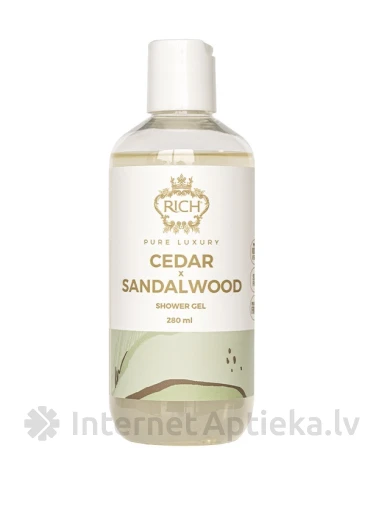 Julge puiduse aroomiga niisutav dušigeel RICH Pure Luxury, 280 ml | internetaptieka.lv