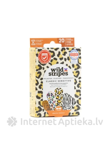 Wild Stripes Classic Sensitive Animal пластыри, 20 шт | internetaptieka.lv