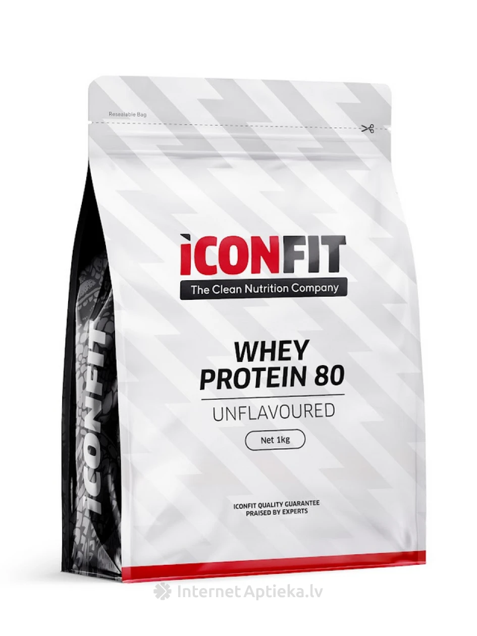 ICONFIT Whey Protein 80 – Unflavoured, 1 kg | internetaptieka.lv
