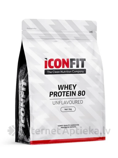 ICONFIT Whey Protein 80 – Unflavoured, 1 kg | internetaptieka.lv