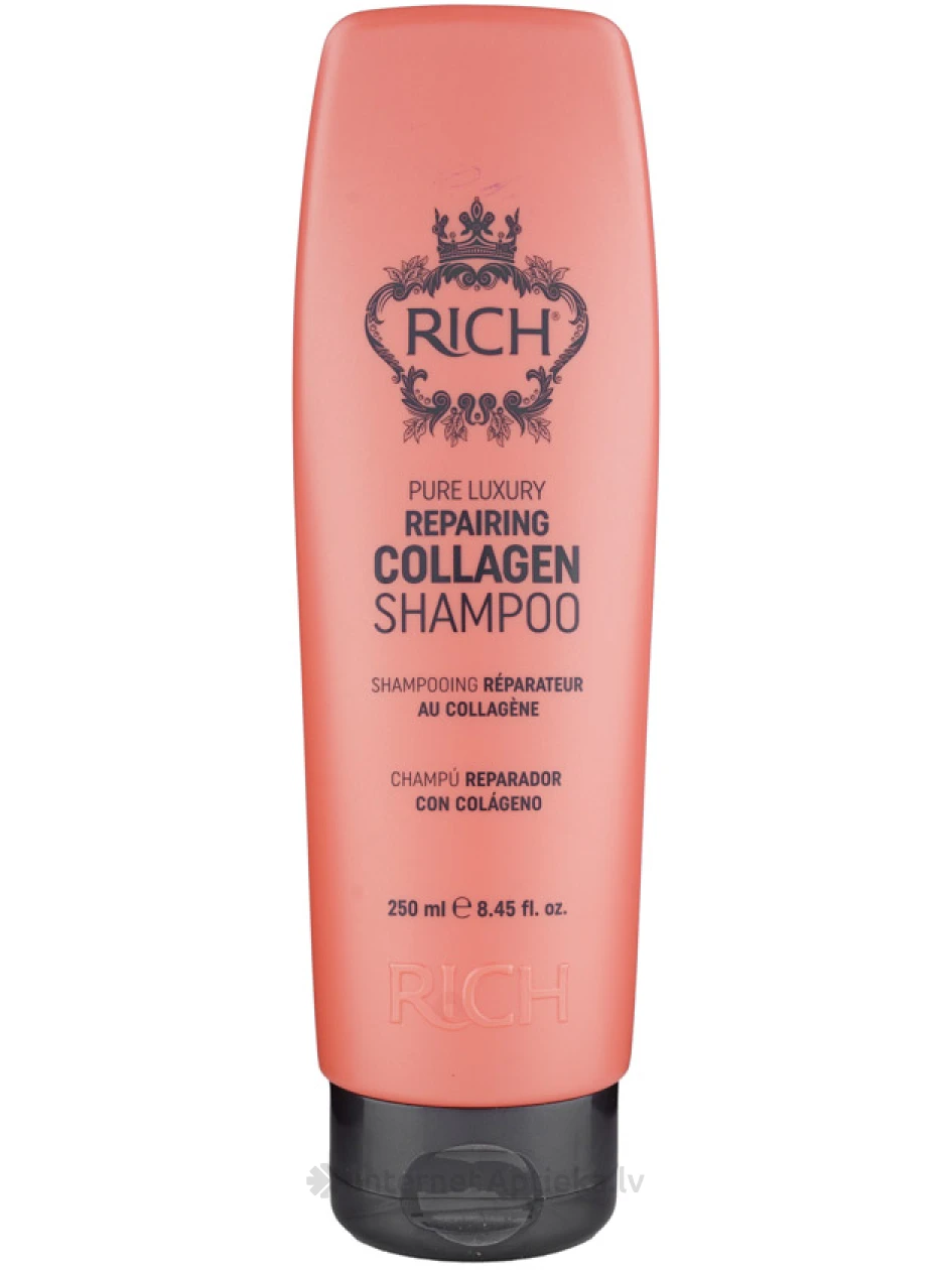 RICH восстанавливающий шампунь с коллагеном, 200 мл | internetaptieka.lv