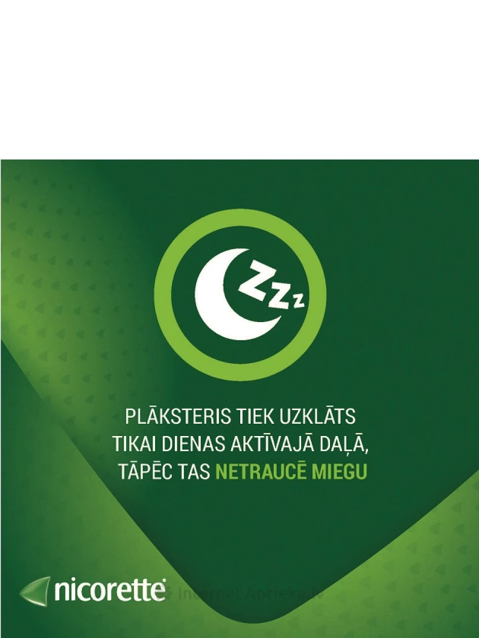 Nicorette plāksteri 10 mg/16h, 7 gb. | internetaptieka.lv