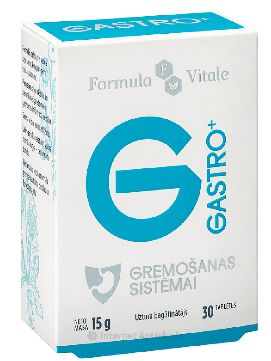 Formula Vitale Gastro+, 30 таблеток | internetaptieka.lv