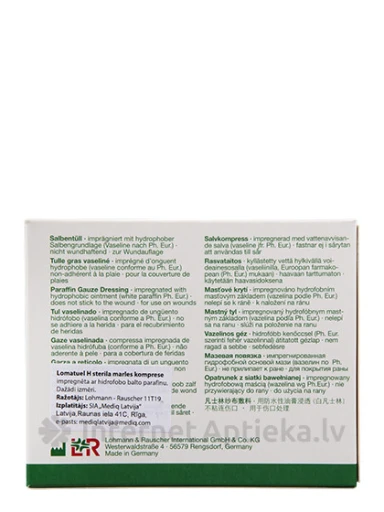 Lomatuell H sterilas marles kompreses 5 x 5 cm, 10 gb. | internetaptieka.lv