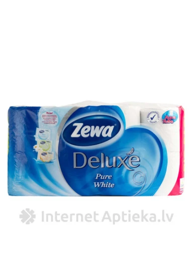 Zewa Deluxe Pure White туалетная бумага, 16 шт. | internetaptieka.lv