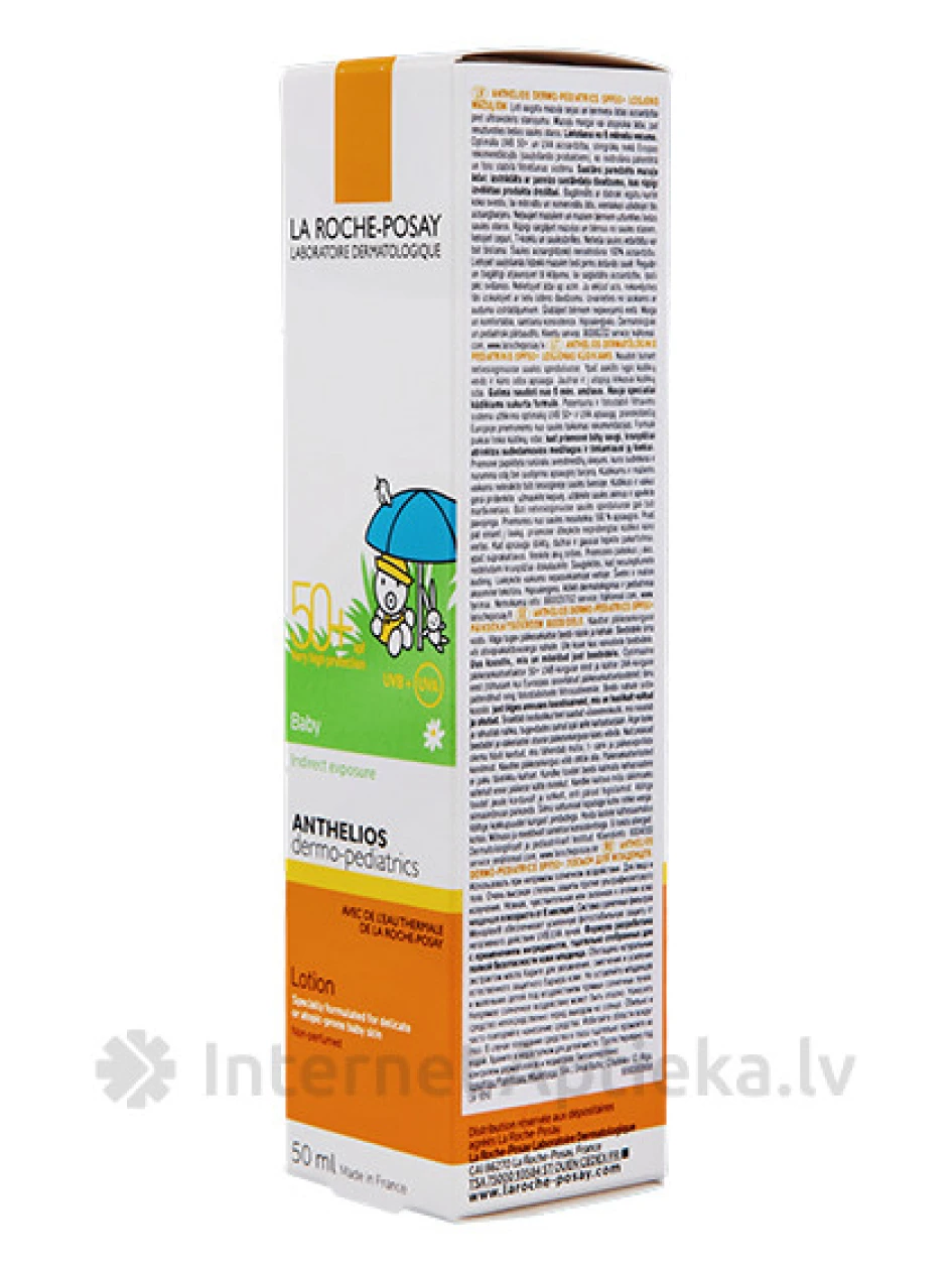 La Roche Posay Anthelios Lait Bebe 50+, losjons bērniem, 50 ml | internetaptieka.lv