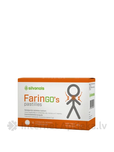 Silvanols FarinGo’s pastilles, 18 pastilas | internetaptieka.lv