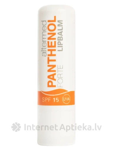 Altermed Panthenol Forte бальзам для губ SPF15, 5 мл | internetaptieka.lv
