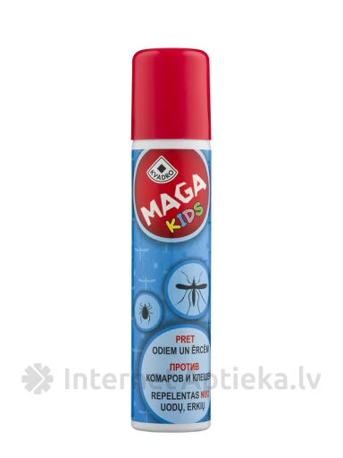 Maga Kids Repellent-Tick putujatõrjevahend - pihusti lastele, 100 ml | internetaptieka.lv