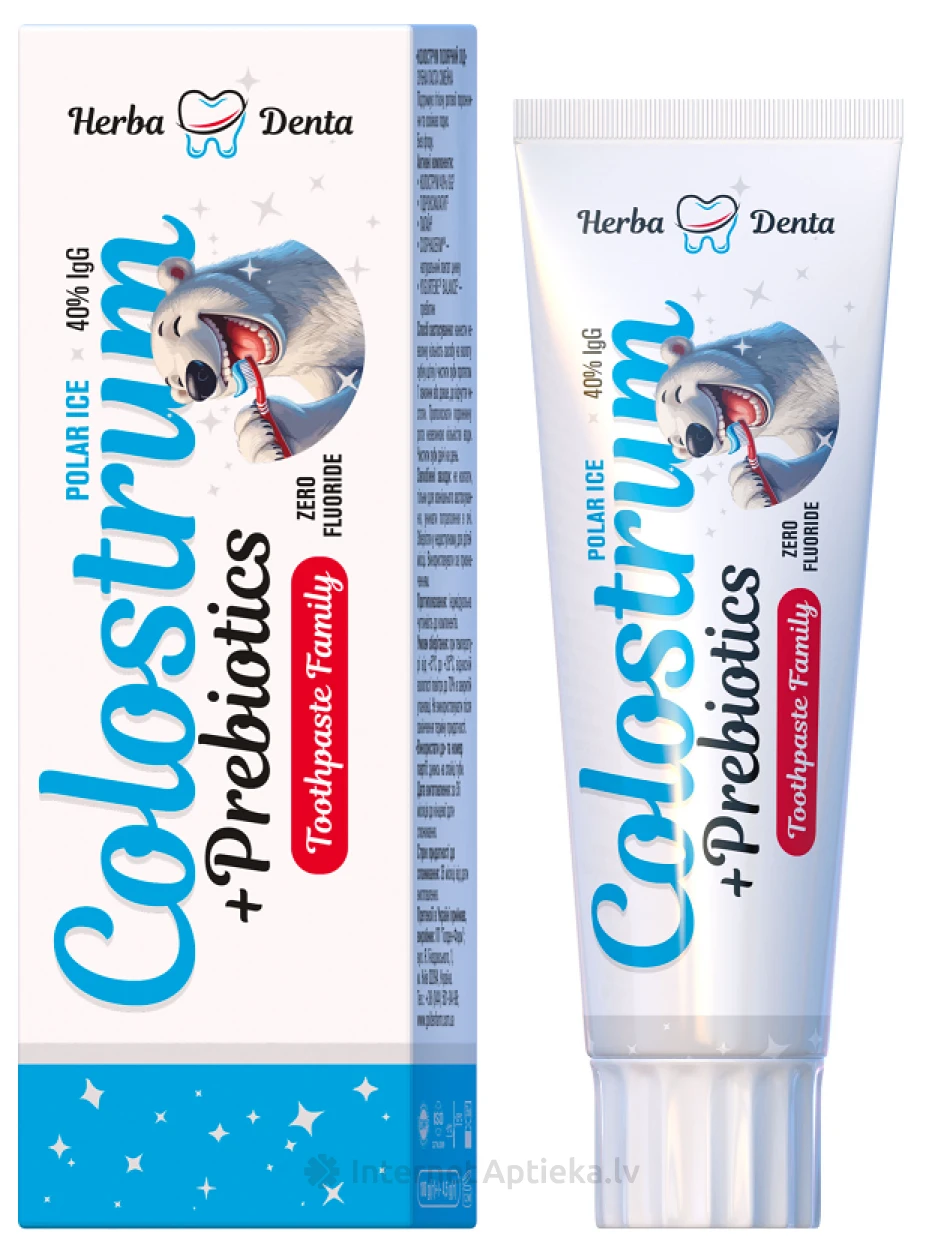 Colostrum ģimenes zobu pasta Polārais ledus, 100 g | internetaptieka.lv