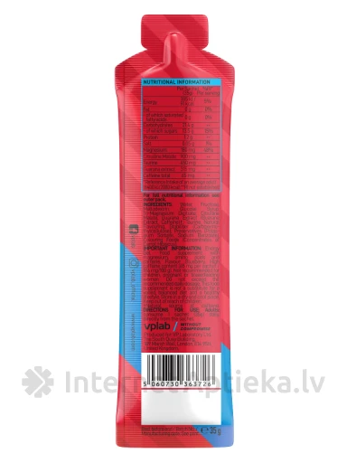 VPLab Energy geel mustika maitsega, 35 g | internetaptieka.lv