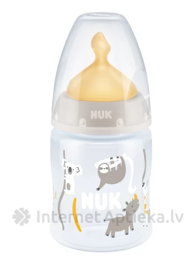 Nuk Бутылочка с регулируемой температурой и латексной соской 0–6 мес, 150 мл | internetaptieka.lv