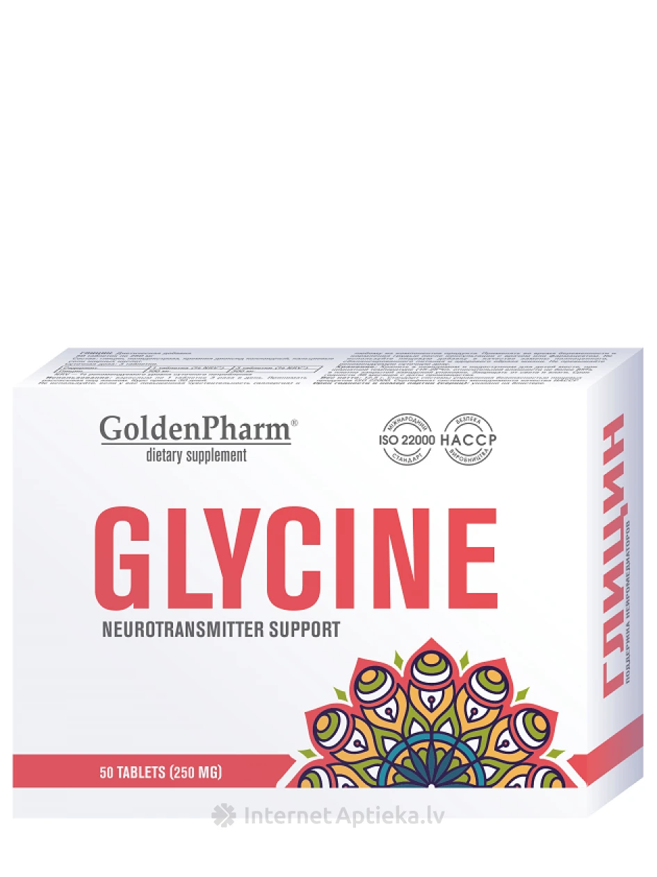 Glütsiin 250 mg, 50 tabletti | internetaptieka.lv
