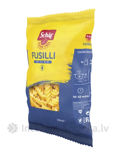 Schär Fusilli bezglutēna makaroni, 250 g | internetaptieka.lv